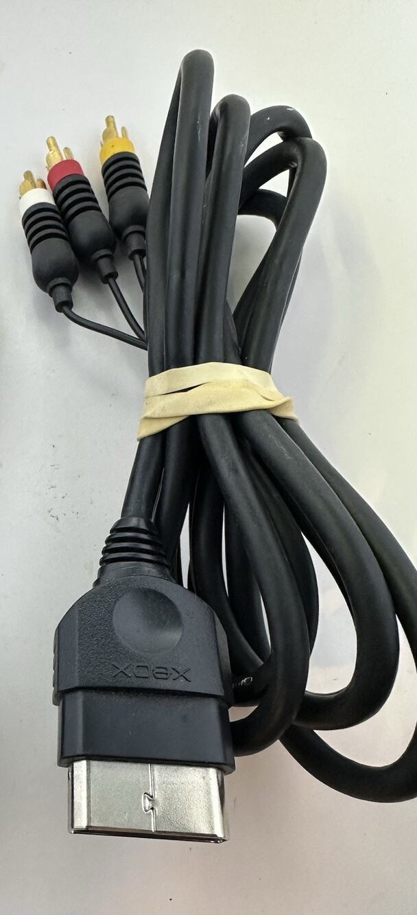 Original Xbox OEM Authentic RCA AV Audio Video Cable Cord TESTED